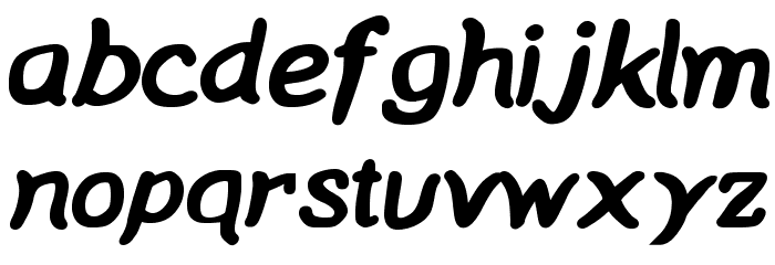 Manic Monday Bold Font LOWERCASE