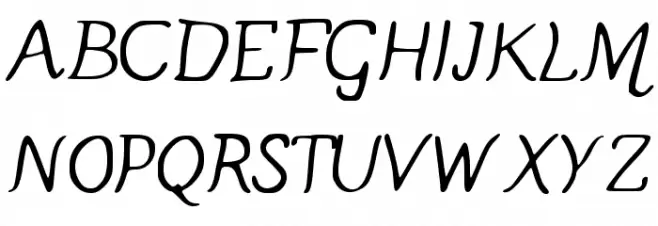 Manic Monday Regular Schriftart Groß