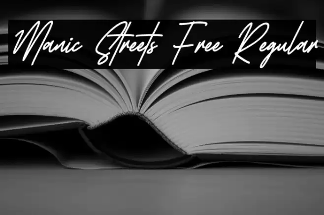 Manic Streets Free Regular फ़ॉन्ट examples