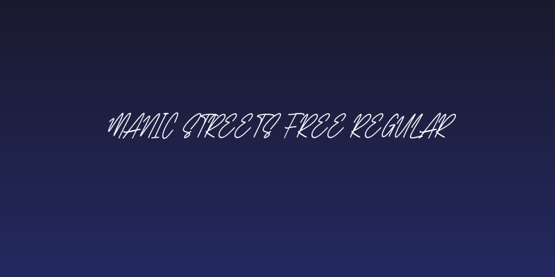 Manic Streets Free Regular Social Header