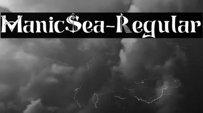 ManicSea-Regular Font examples