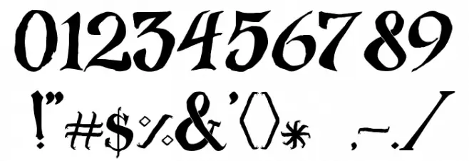 ManicSea Font OTHER CHARS