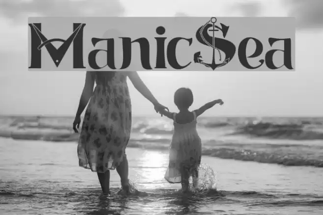 ManicSea Font examples