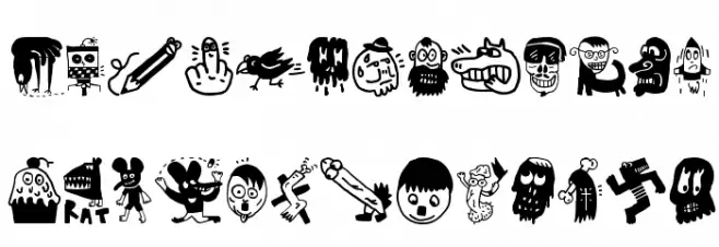 Manicomio Woodcutter 字体 小写