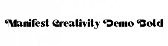 Manifest Creativity Demo Bold  Скачать бесплатные шрифты