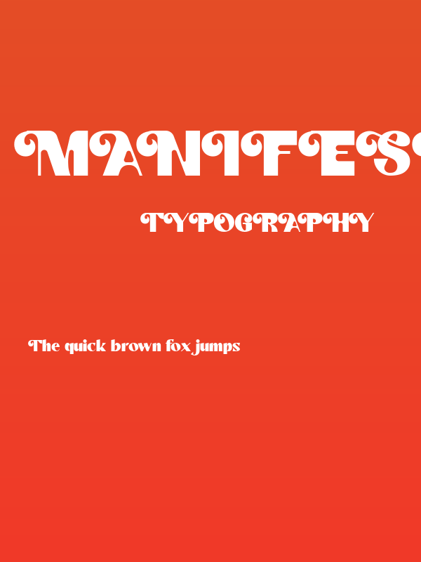 Manifest Creativity Demo Bold Poster