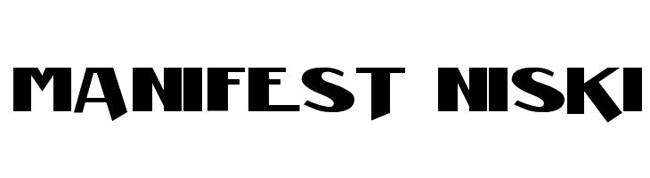 Manifest Niski  Free Fonts Download