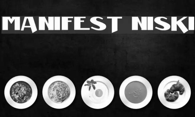Manifest Niski Font examples