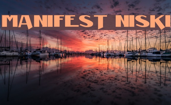 Manifest Niski Font examples