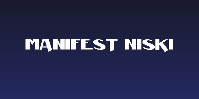 Manifest Niski Social Header