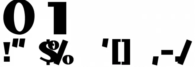 Manifest Font OTHER CHARS