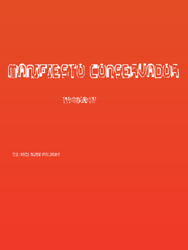 Manifiesto Conservador Poster