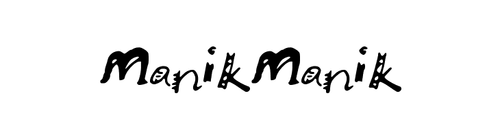 ManikManik  フリーフォントのダウンロード