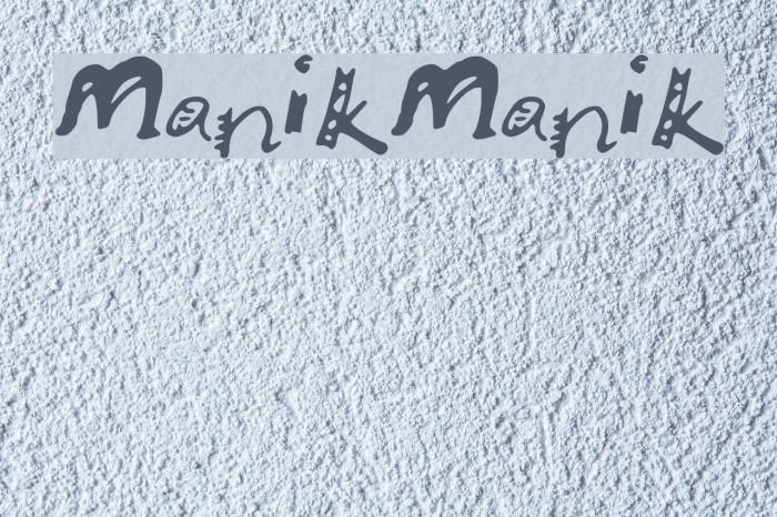 ManikManik Font examples