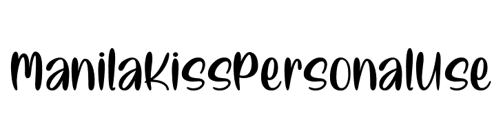 ManilaKissPersonalUse  フリーフォントのダウンロード