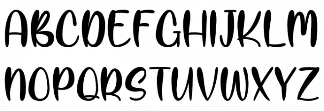 ManilaKissPersonalUse Schriftart Groß