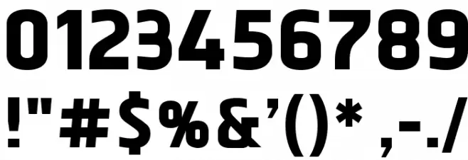 ManilaSans-Bold Font OTHER CHARS
