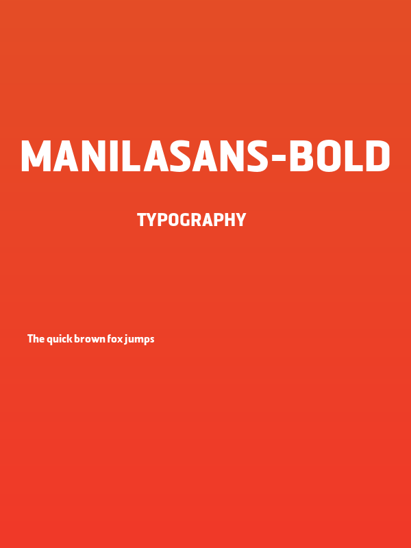 ManilaSans-Bold Poster