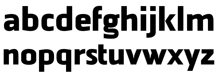 ManilaSans-Bold Font LOWERCASE