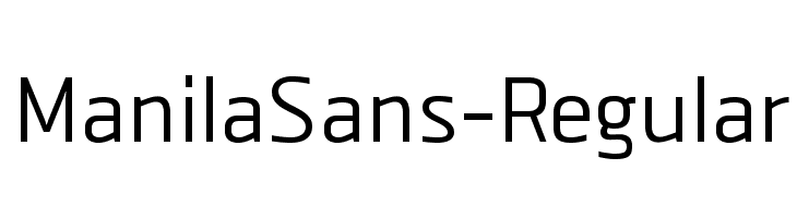 ManilaSans-Regular Font