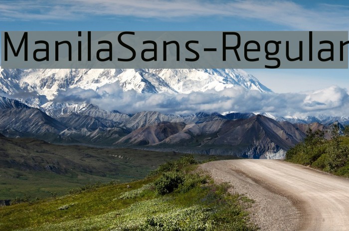 ManilaSans-Regular Font examples