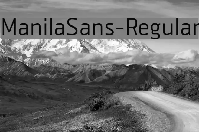 ManilaSans-Regular Example 1