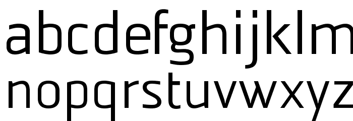 ManilaSans-Regular Font LOWERCASE