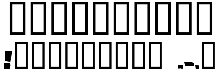 Manilla Oddtype Font OTHER CHARS