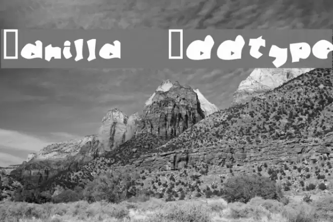 Manilla Oddtype Шрифта examples
