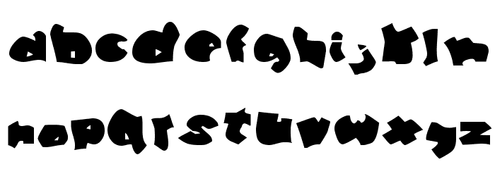 Manilla Oddtype Font LOWERCASE