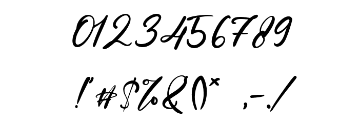 Manilla Queen Font OTHER CHARS