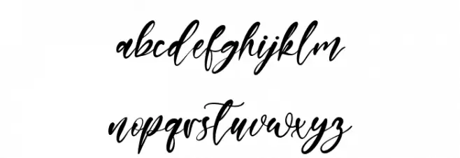 Manilla Queen 字体 小写