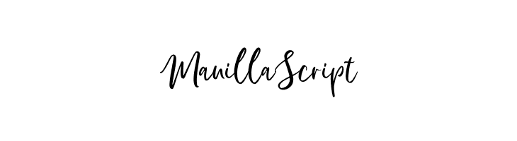 Manilla Script  フリーフォントのダウンロード