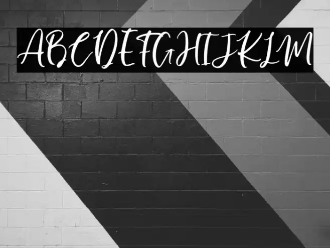 Manilla Script Font examples