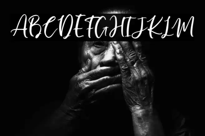 Manilla Script Font examples