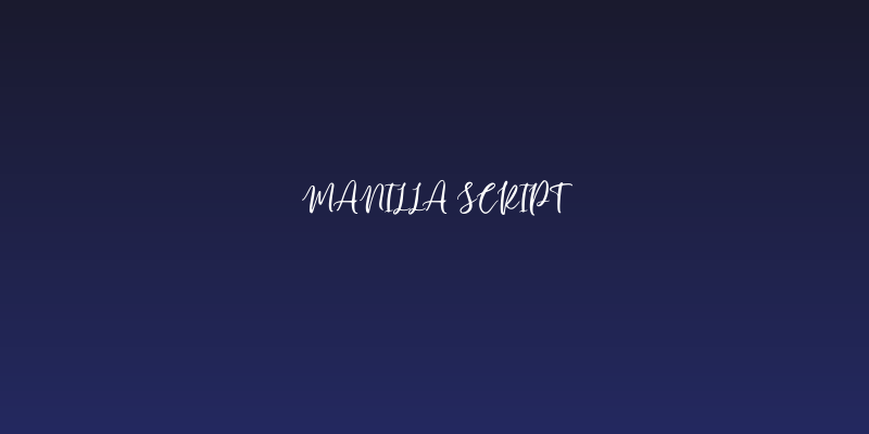 Manilla Script Social Header