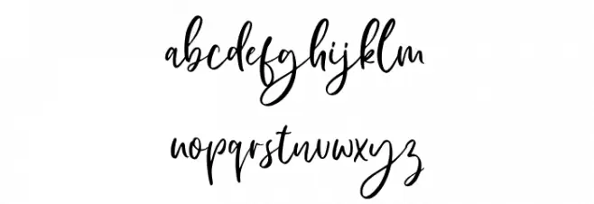 Manilla Script Шрифта строчной