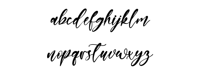 ManillaQueen Font LOWERCASE