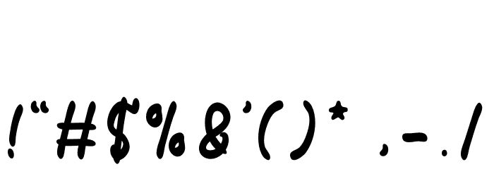 Manillatte Font OTHER CHARS