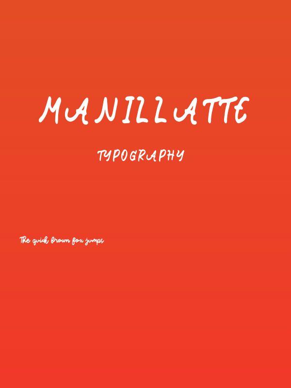 Manillatte Poster
