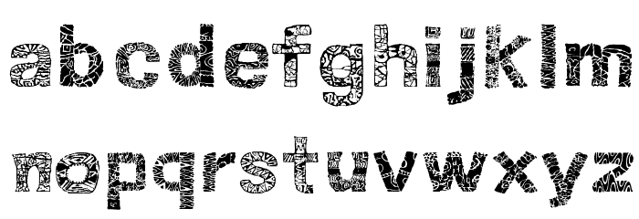 Maningue Staile Font LOWERCASE