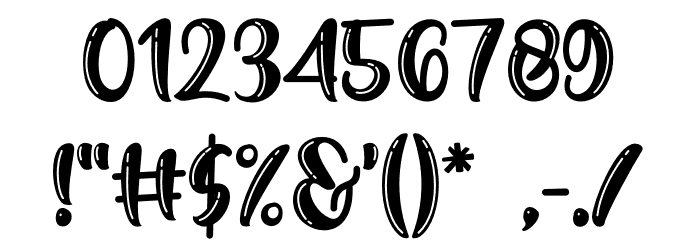 Manis Banget Line Font OTHER CHARS