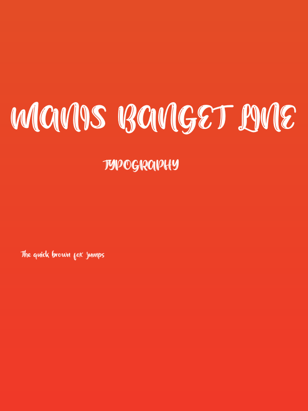 Manis Banget Line Poster