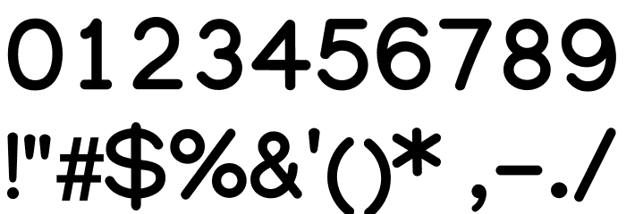 Manjari Bold Font OTHER CHARS