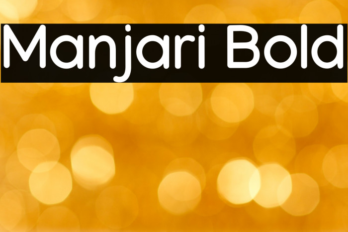 Manjari Bold Font examples