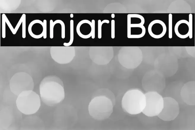 Manjari Bold Example 2