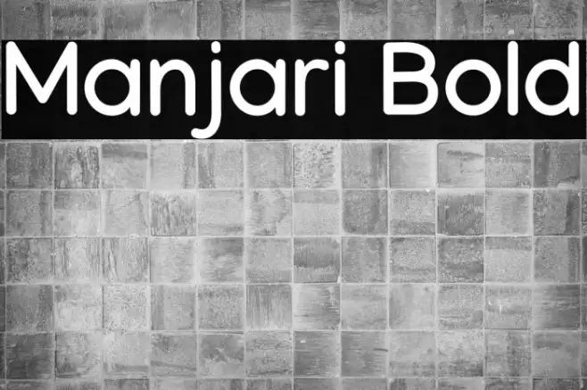 Manjari Bold Example 3