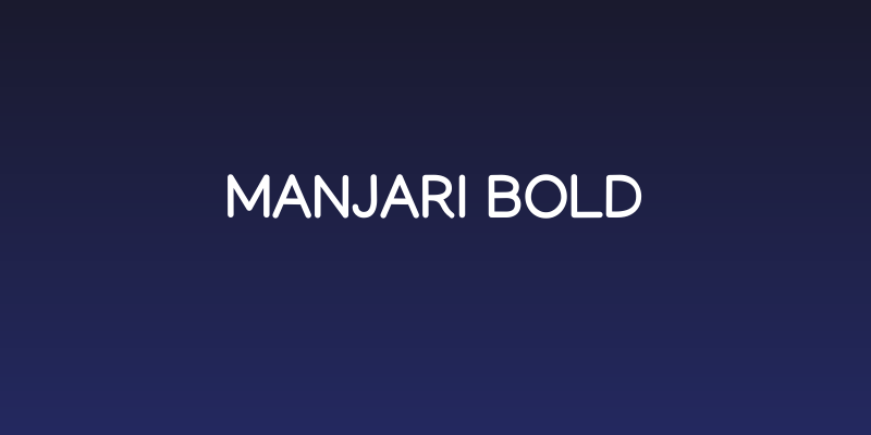 Manjari Bold Social Header