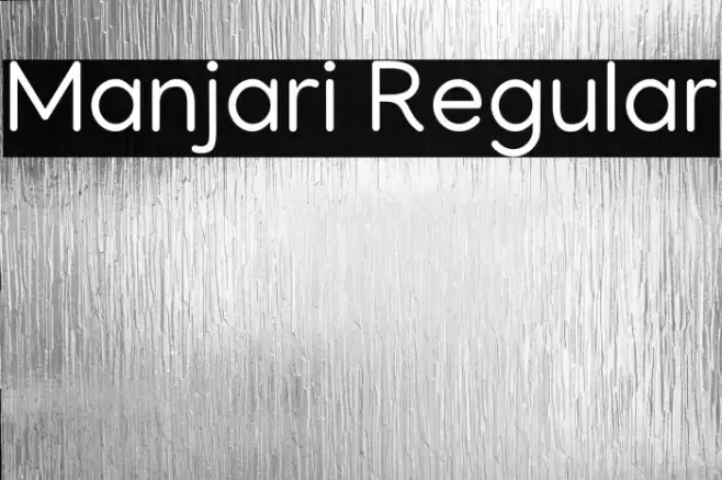 Manjari Regular Example 1