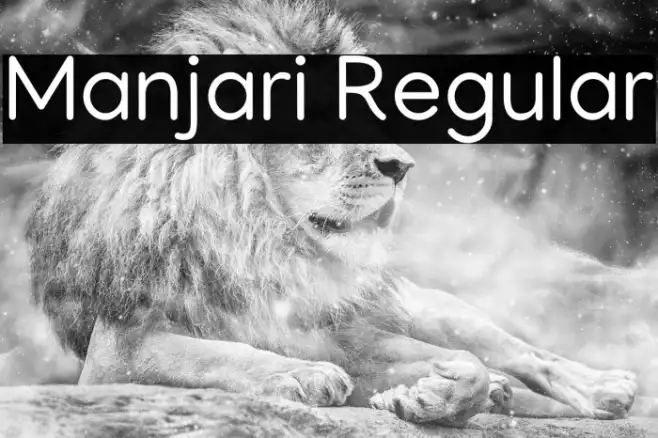 Manjari Regular Example 3